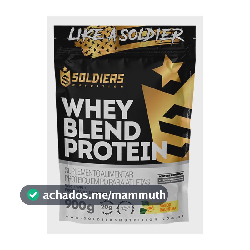 Whey Blend Protein Concent / Isolado 900g-soldiers Nutrition Sabor Baunilha