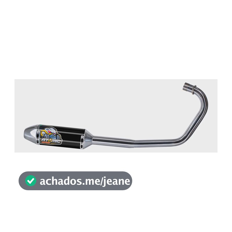 Escapamento Original Grs Racing Atomic - Cg 160 2016-2026 Preto - Cg 160