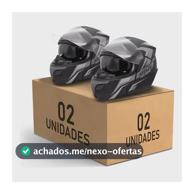 Kit Combo 2 Capacetes Escamoteavel Attack Hsa Oferta Barato