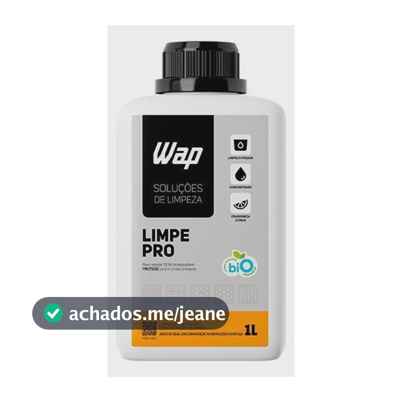 Wap Limpe Pro 1l Detergente Concentrado Para Limpeza Pesada