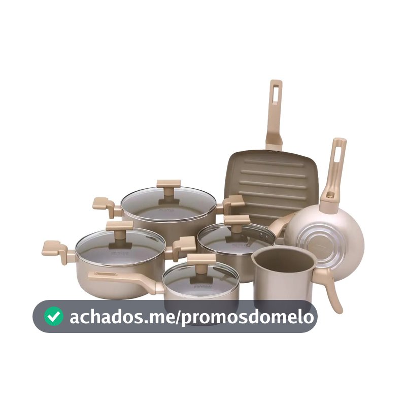 Conjunto De Panelas Sartin Champ 7 Peças Cerâmica Mimo Style