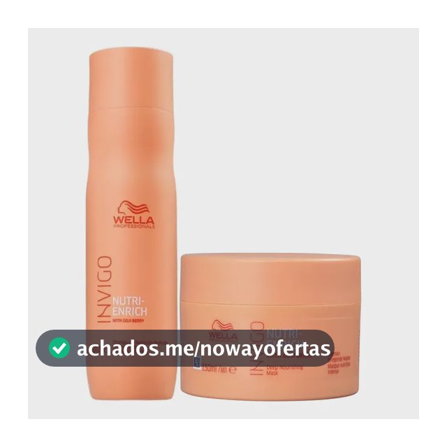 Kit Invigo Nutri Enrich Shampoo 250ml E Máscara 150ml