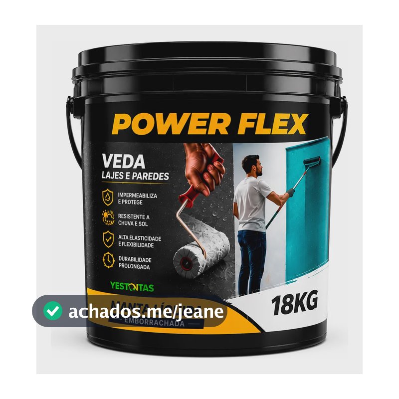 Impermeabilizante Flexível Lajes Paredes Telhados 18kg Palha Fosco