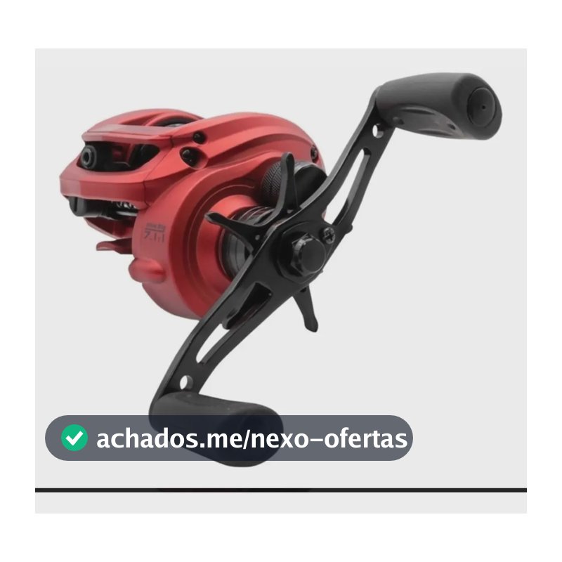 Carretilha Pesca Maruri Redx Big Game Drag 8kg 11 Rolamentos Cor Vermelho Lado da manivela Esquerdo