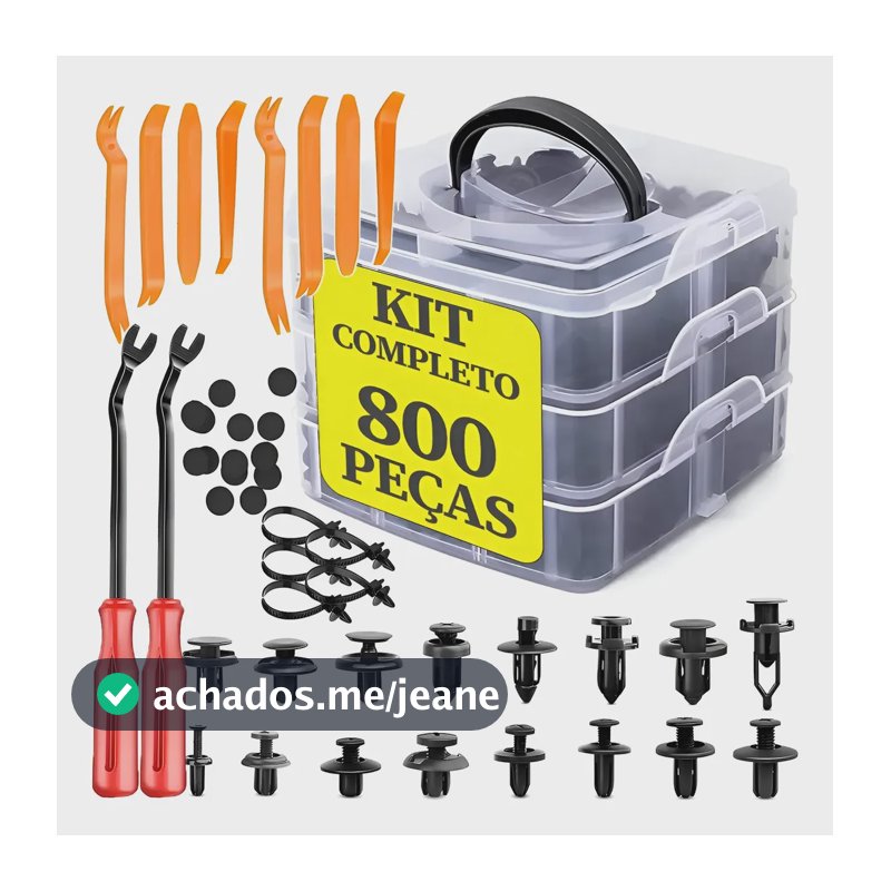 Clipe Fixação Carro 800pcs Painel Pára-lamas Rebite Plástico