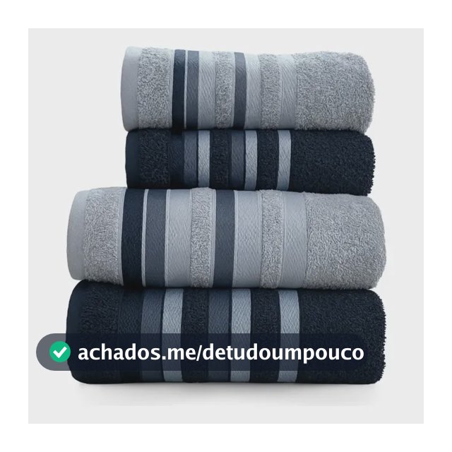 Jogo Toalhas Banho Grossas Macias Algodão 4pç Absorventes