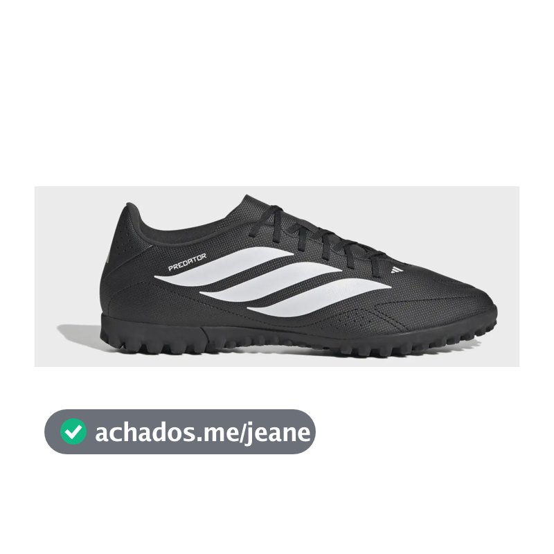 Chuteira Society Masculina Predator Essentials 26.5 adidas Preto 42 Br