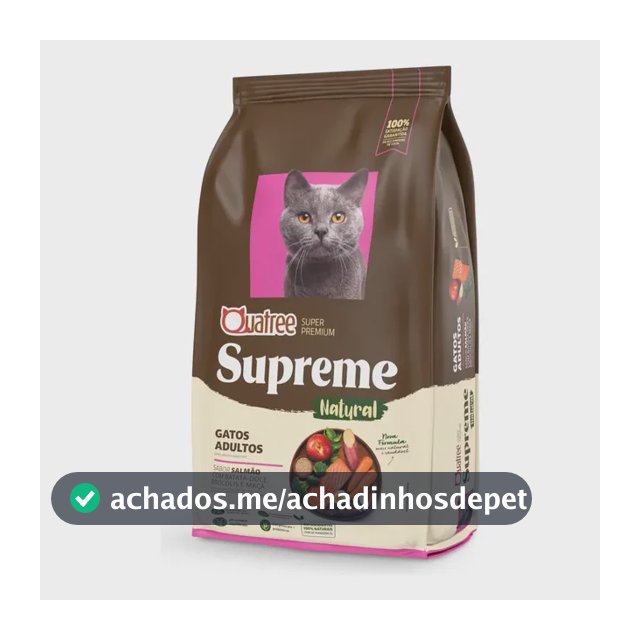 Ração Quatree Supreme Gatos Adultos Salmão Batata Doce 10,1kg