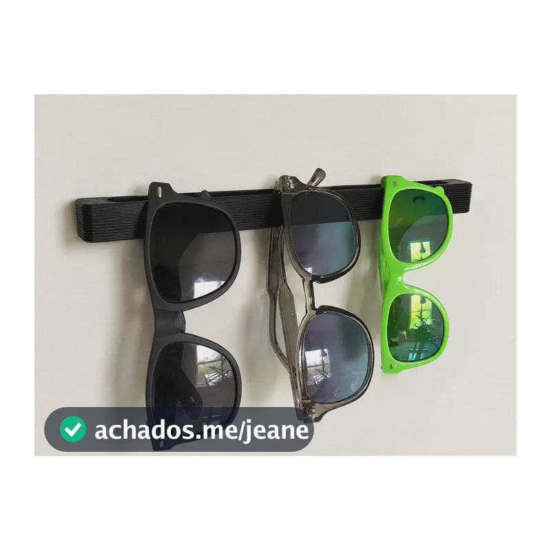 Suporte Óculos De Parede Organizador Para Óculo Preto S/furo Preto