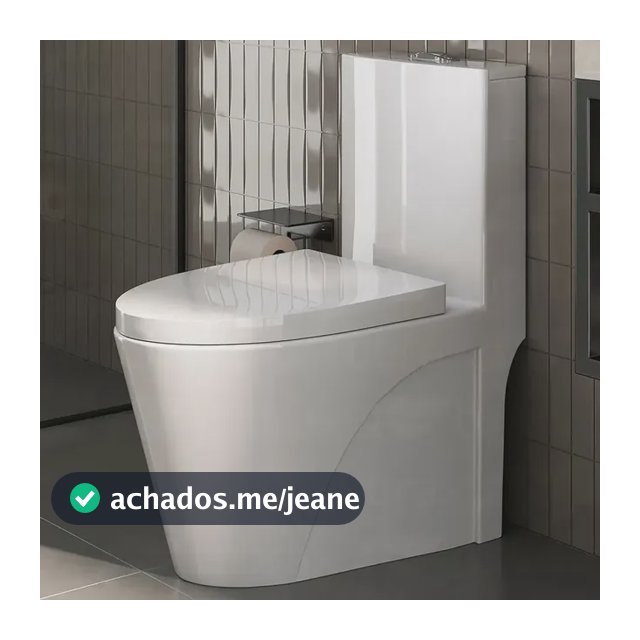 Vaso Sanitário Monobloco Caixa Aclopada Completo Branco