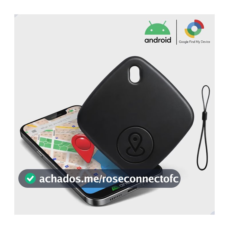 Mini Localizador Gps Smart Tag Compatível Android Rastreador Preto/branco