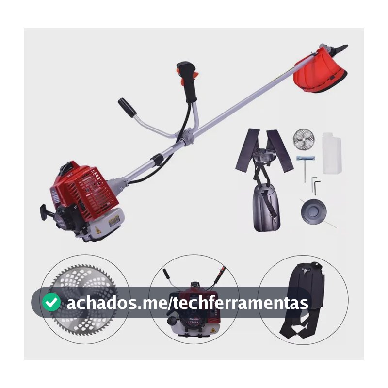 Roçadeira a Gasolina Toyama TBC63 63.3cc 3.5hp Eixo Reto Sistema Antivibração