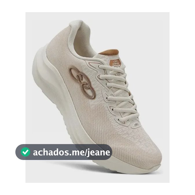 Tenis Olympikus Sagaz Feminino Caminhada Macio Leve Original Bege Logomarca 38,0 Br