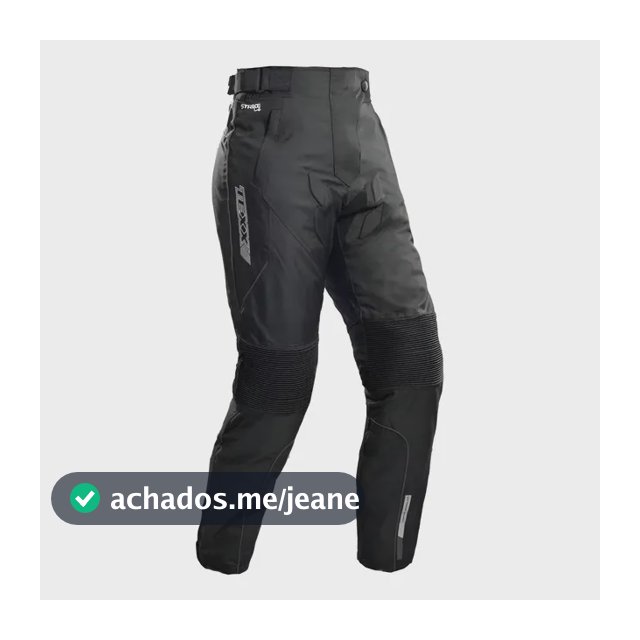 Calça Texx New Strike V2 Motociclista Masculina Impermeável