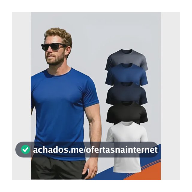 5 Camisetas Básicas Masculina Dry Fit De Alta Qualidade