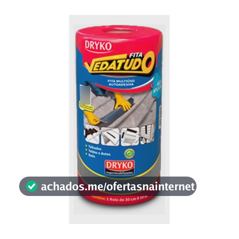 Fita Asfáltica Auto Adesiva Aluminizada FVD30 30 Cm X 10 M