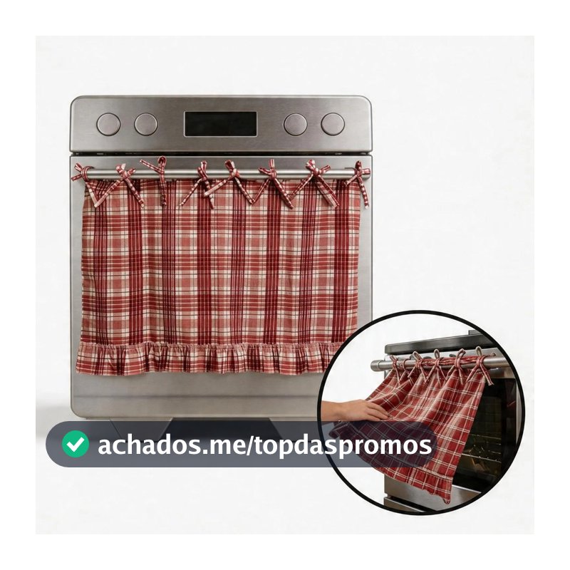 Ultra,yzl Farmhouse Style Oven Door Curtain With