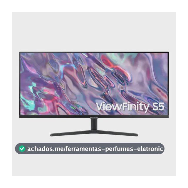 Monitor Samsung ViewFinity S5 34” UWQHD VA LS34C500GALMZD 100Hz 5(GTG) HDMI Headphone Display Port