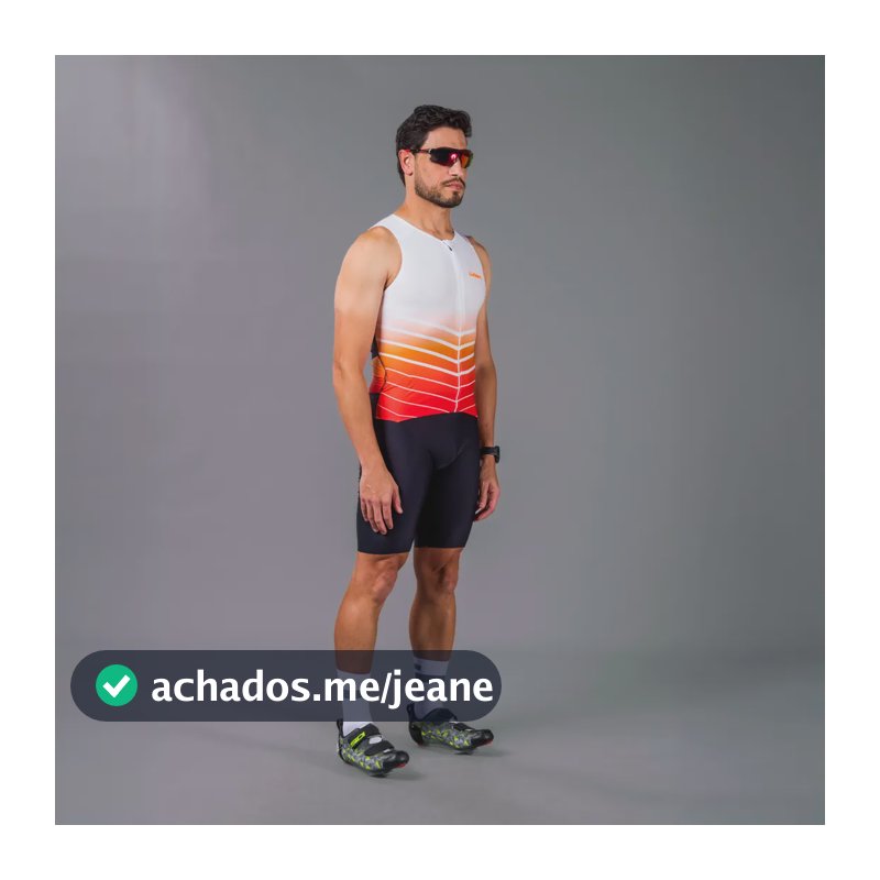 Macaquinho Triathlon Sem Manga Woom 140 Core Masculino  Core M