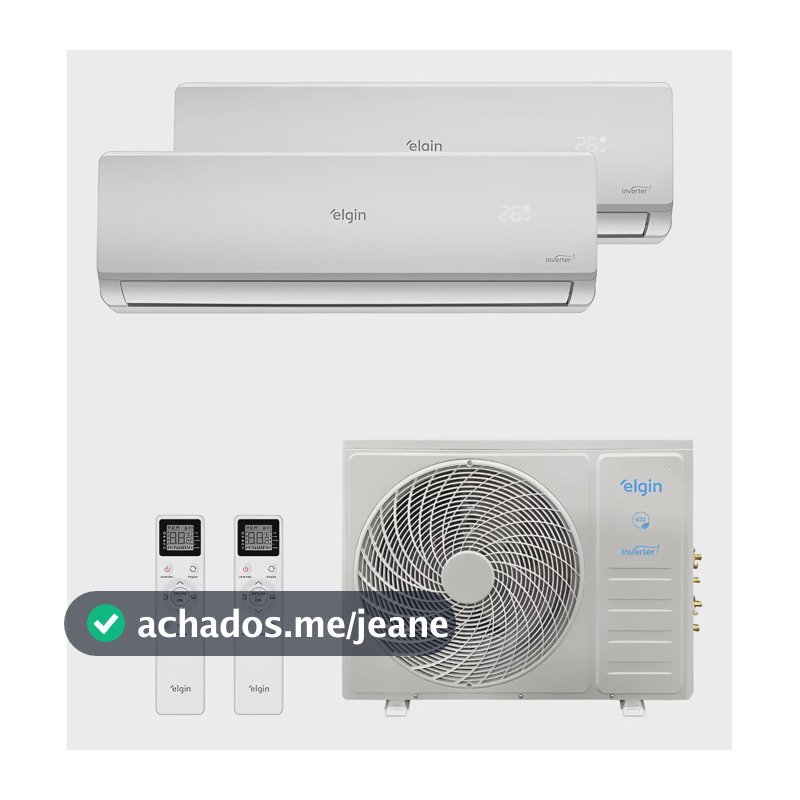 Ar Condicionado Bisplit Elgin Inverter 18k(2x9k) Qefrio 220v Branco 220v