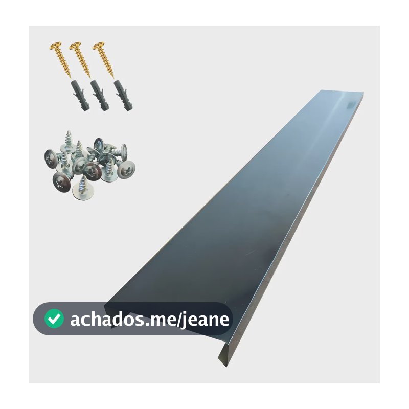 Kit Rufo Pingadeira Preto P/ Muro 20 Cm 6 Pçs X 2mt