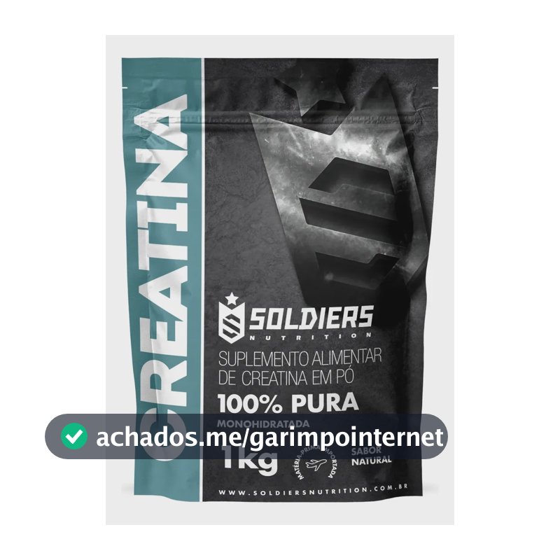 Creatina Soldiers Nutrition em pó Sem sabor x 1kg