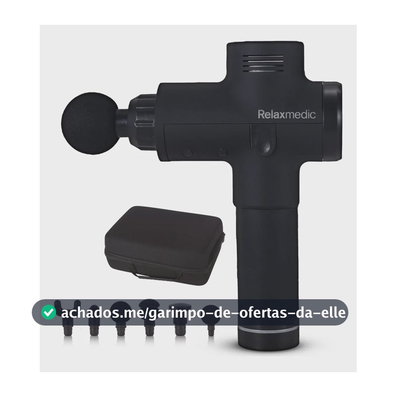 Pistola Massageadora Deep Therapy - Profissional - Massagem Potente - Liberação Miofascial - Relaxmedic