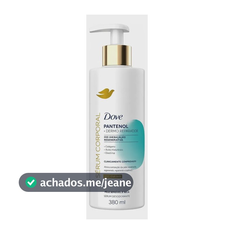 Dove Sérum Hidratante Corporal Pantenol Reparador 380ml Neutra