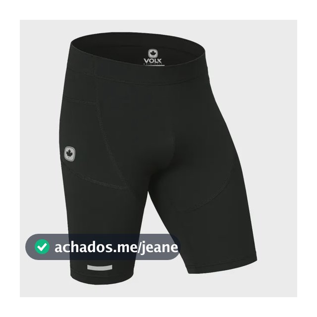 Bermuda Térmica De Compressão Masculina Anti Assadura Bolso