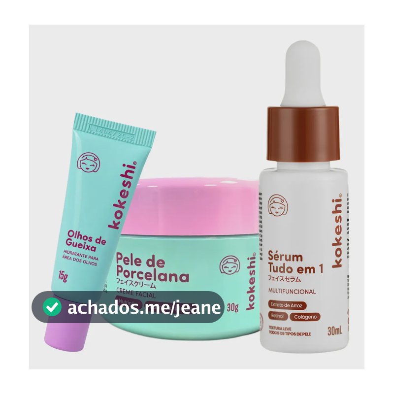 Creme Pele Porcelana Olhos Gueixa Sérum Tudo Em 1 Kokeshi