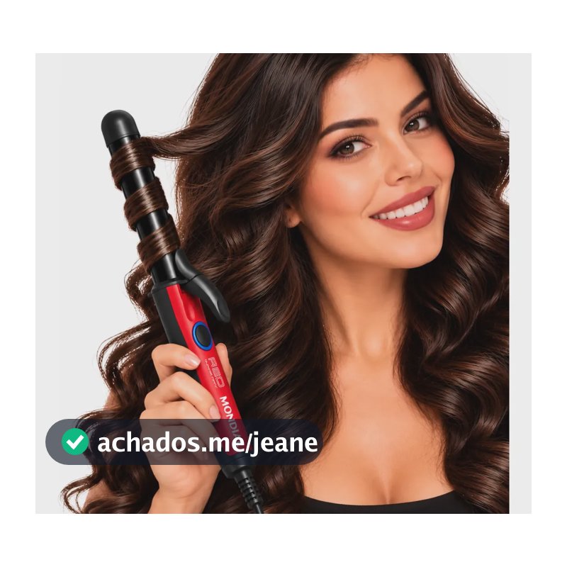 Modelador De Cachos Mondial Red Infinity Profissional Bivolt Preto/vermelho 127/220v