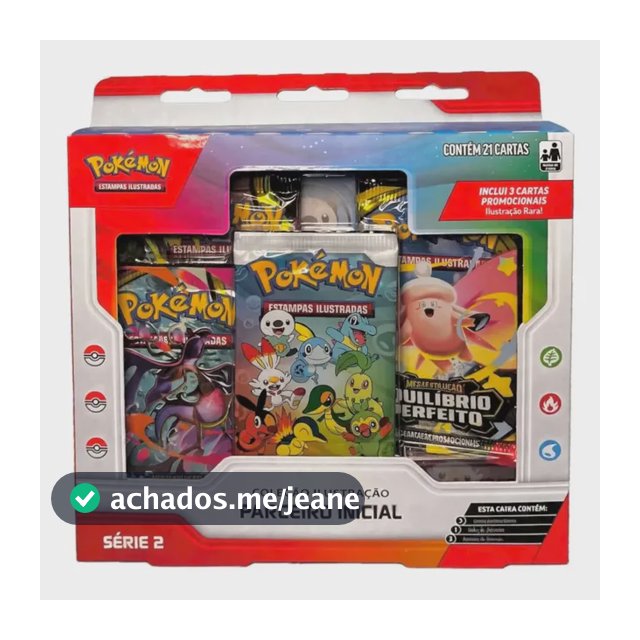 Box Pokémon Coleção Parceiro Inicial Serie 2