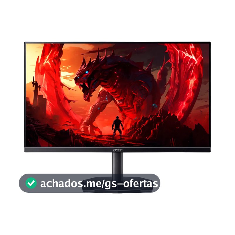 Monitor Gamer 27" Acer Nitro KG0 KG270 P0bi com Tela LED VA Full HD 144Hz 1ms GtoG AMD FreeSync Game Mode 8 Modos 99% sRGB e Design ZeroFrame