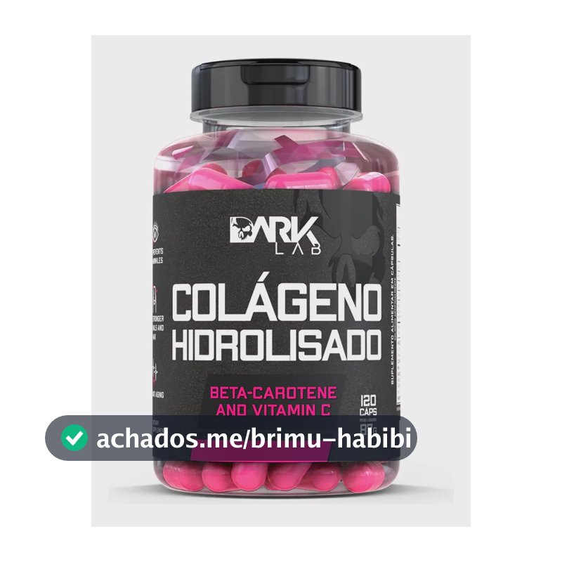 Colágeno Dark Lab em cápsula Sem sabor de 120 un