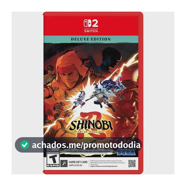 Shinobi Art Of Vengeance Deluxe Edition Switch 2