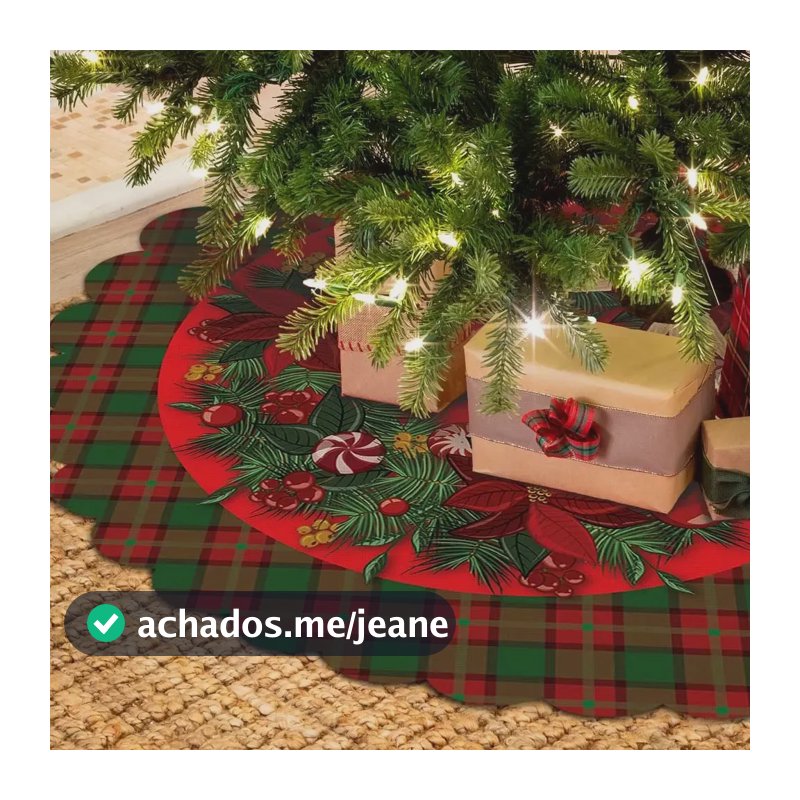 Saia Base Tapete Para Árvore De Natal Enfeite Decoração 70cm Guirlanda Sa-0002