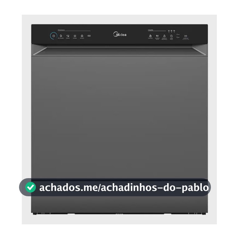 Lava-louças Midea Toutch 8 Serv. (Mdwtf08s1/mdwtf08s2) Cinza 220v