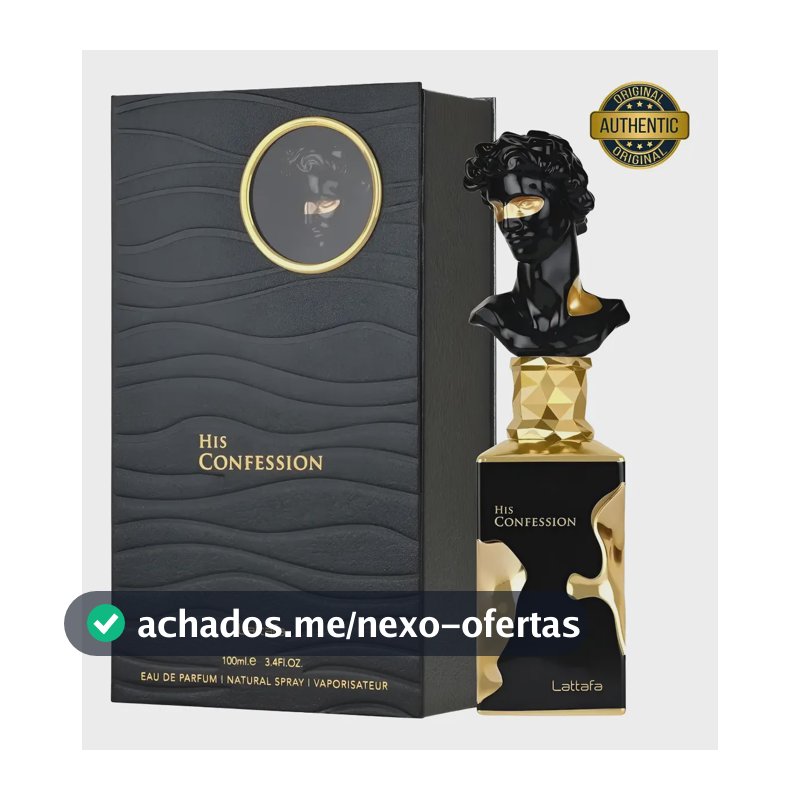 Perfume Árabe His Confession Lattafa Edp 100ml Masculino