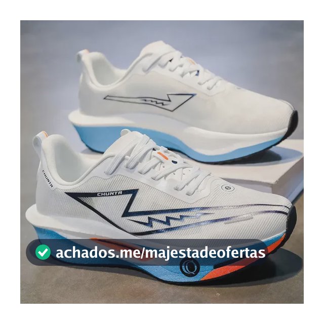 Tênis Chunita Esportivo Com Solado Grosso Para Corrida Branco| Geometric 42