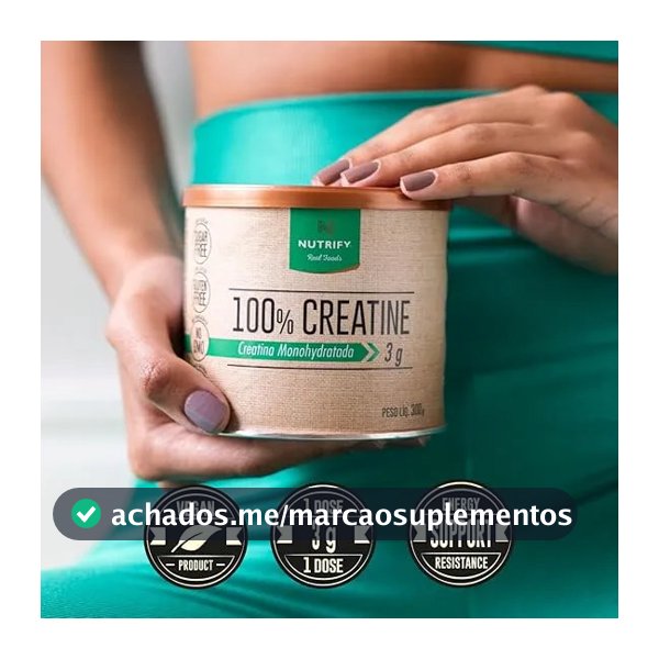 Creatina Nutrify 100% em pó Sem sabor x 300g