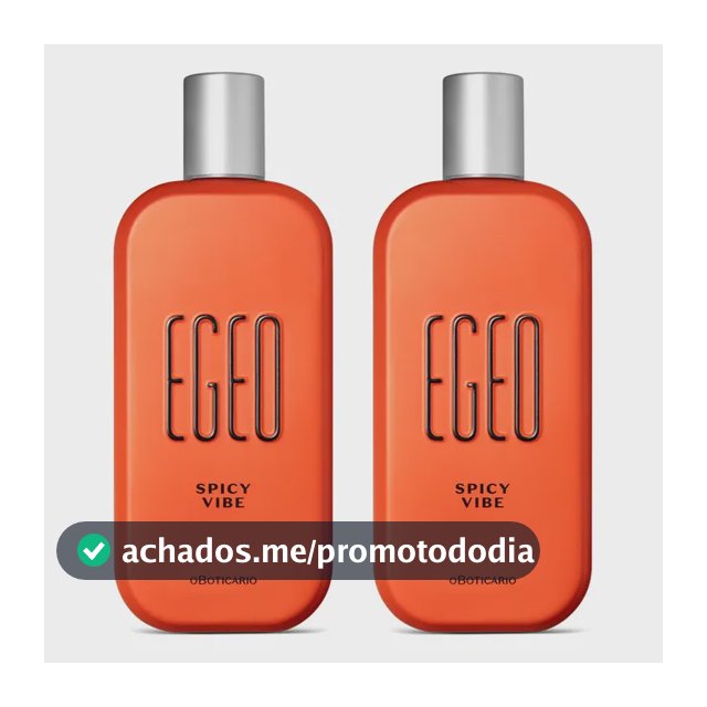 Combo Egeo Spicy Vibe Desodorante Colônia 90ml (2 Itens)