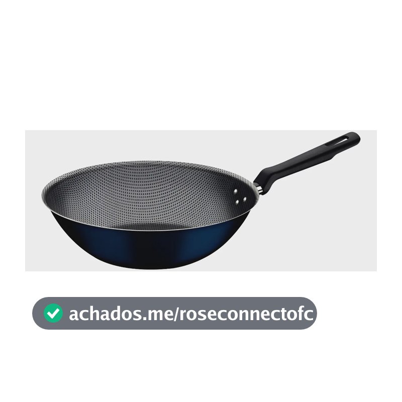 Frigideira Wok Grande Antiaderente Tramontina Funda Cozinha Cor Azul