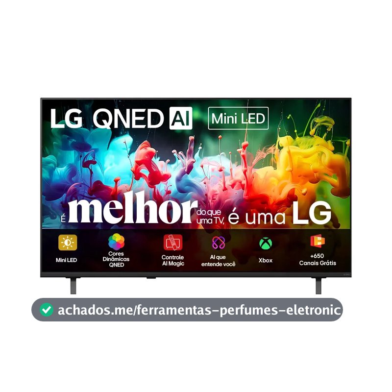 Smart TV LG 50'' QNED Mini LED 4K Processador A7 AI GEN9 50QNED70BSA 2026