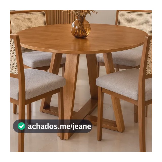 Mesa 4 Lugares Sala Jantar Cozinha Madeira Moderna 90 Cm Rt Marrom