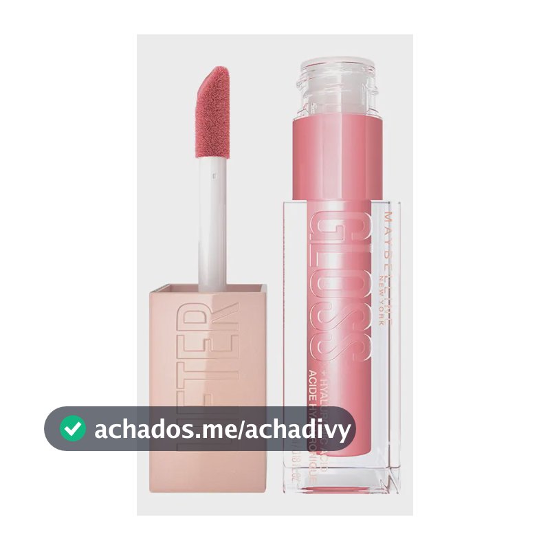 Brilho Labial com Ácido Hialurônico Promove Lábios Volumosos Hidratados e Cheios de Brilho com Aplicador XL para Make Glow Maybelline NY Lip Lifter Gloss Cor Silk 5.4ml
