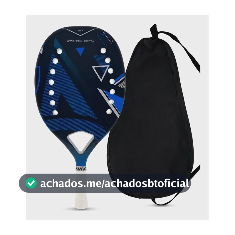 Raquete Beach Tennis Infantil Kids  +  Carbono 3k 06 Azul