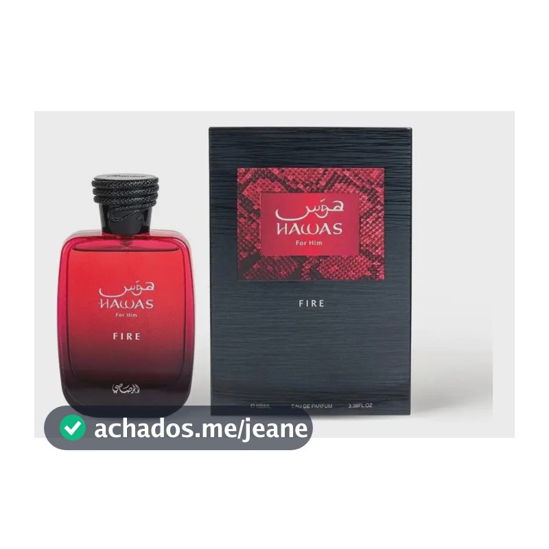 Perfume Rasasi Hawas Fire Edp Unissex 100ml Floral