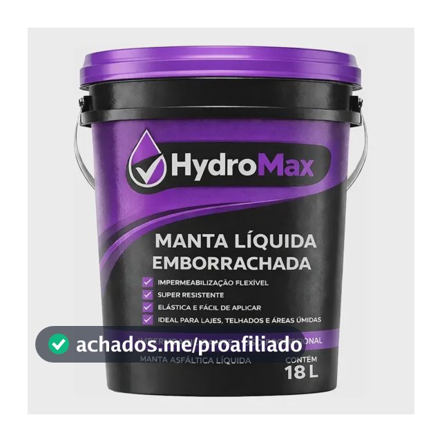 Manta Líquida 18kg Hydromax Para Residencial E Comercial
