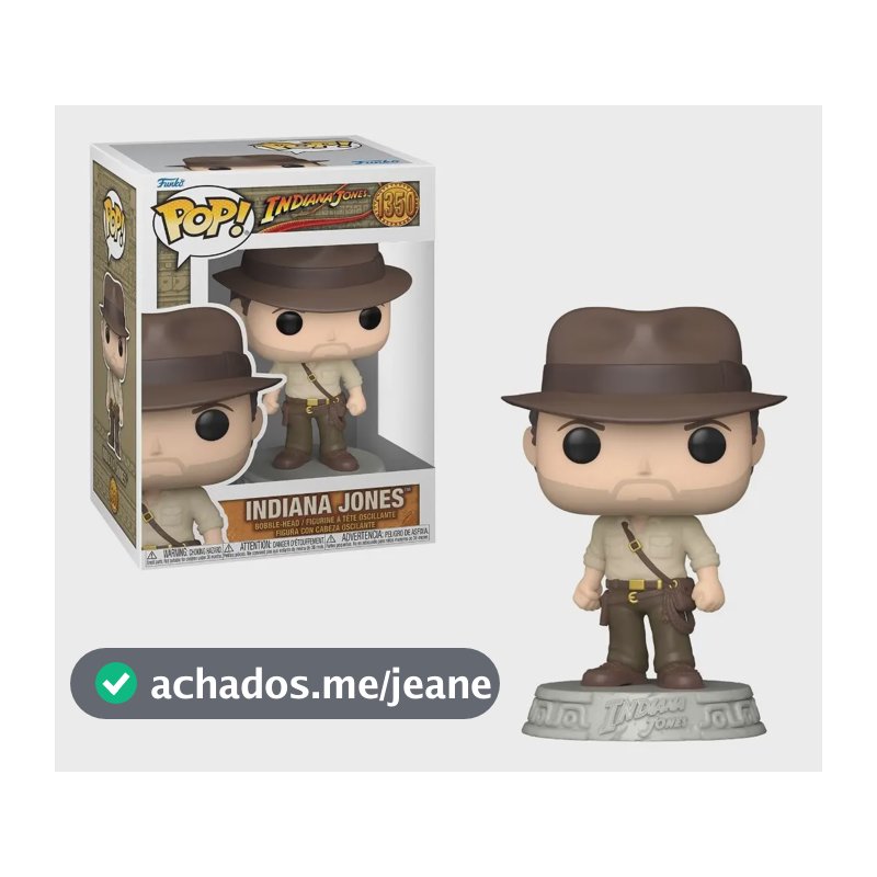 Boneco Funko Pop Indiana Jones E A Relíquia Do Destino #1350