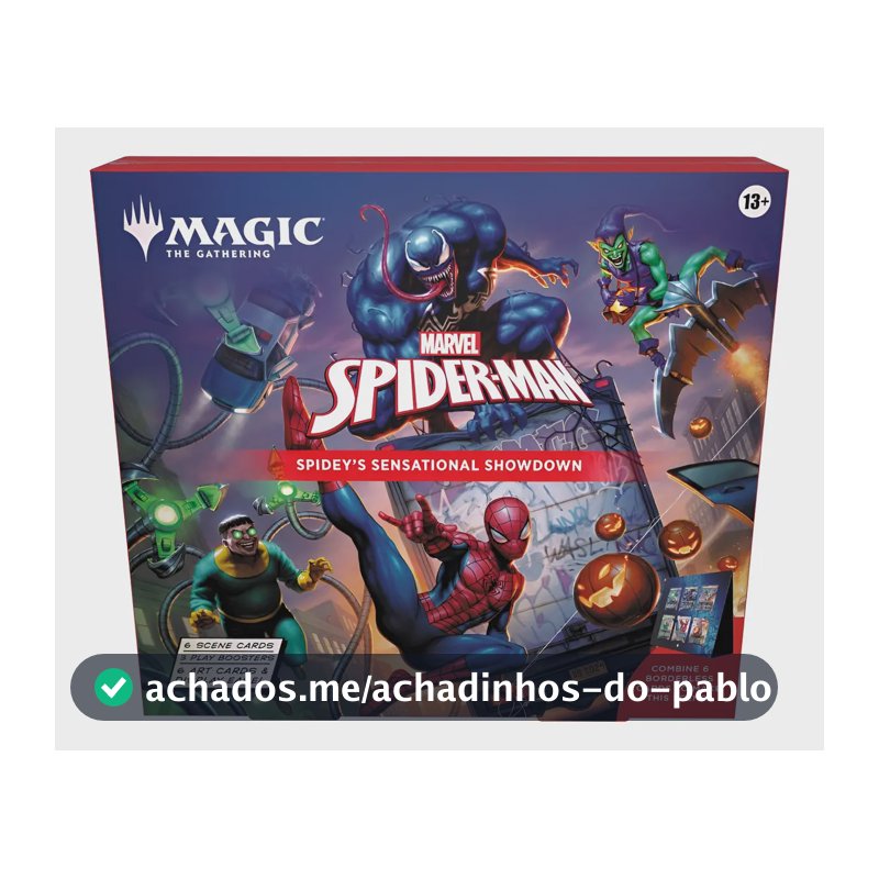 Pack com 3 Decks Magic The Gathering do Homem-Aranha com Cards Metalizados
